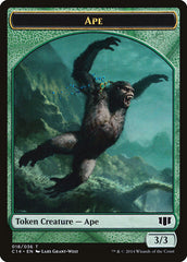 Ape // Zombie (011/036) Double-Sided Token [Commander 2014 Tokens] | Jomio and Rueliete's Cards and Comics