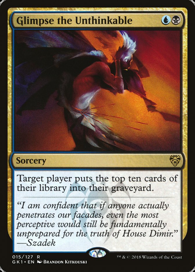 Glimpse the Unthinkable [Guilds of Ravnica Guild Kit] | Jomio and Rueliete's Cards and Comics