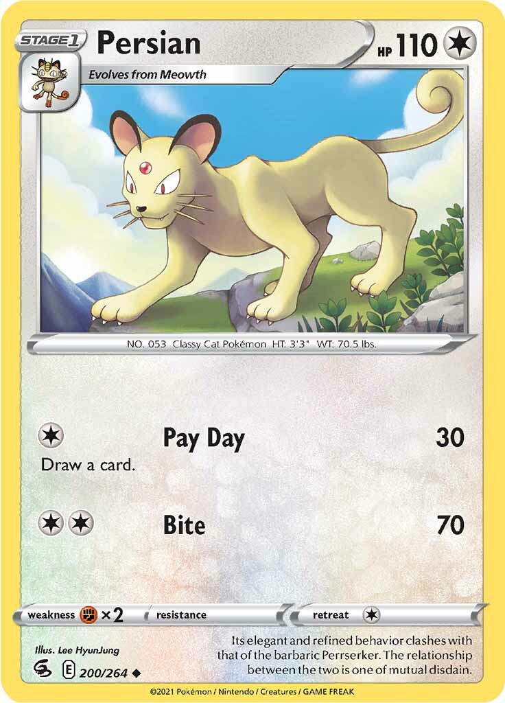 Persian (200/264) [Sword & Shield: Fusion Strike] | Jomio and Rueliete's Cards and Comics