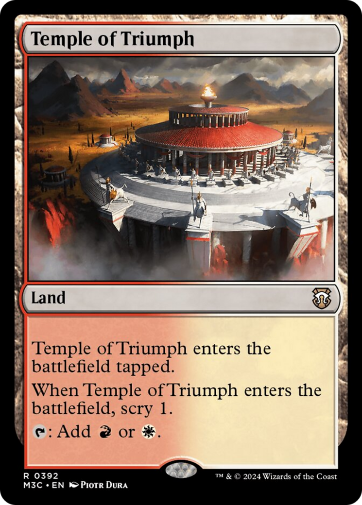 Temple of Triumph (Ripple Foil) [Modern Horizons 3 Commander] | Jomio and Rueliete's Cards and Comics