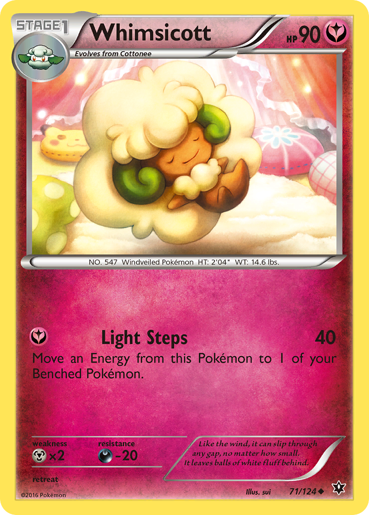 Whimsicott (71/124) [XY: Fates Collide] | Jomio and Rueliete's Cards and Comics