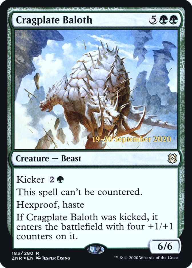 Cragplate Baloth [Zendikar Rising Prerelease Promos] | Jomio and Rueliete's Cards and Comics
