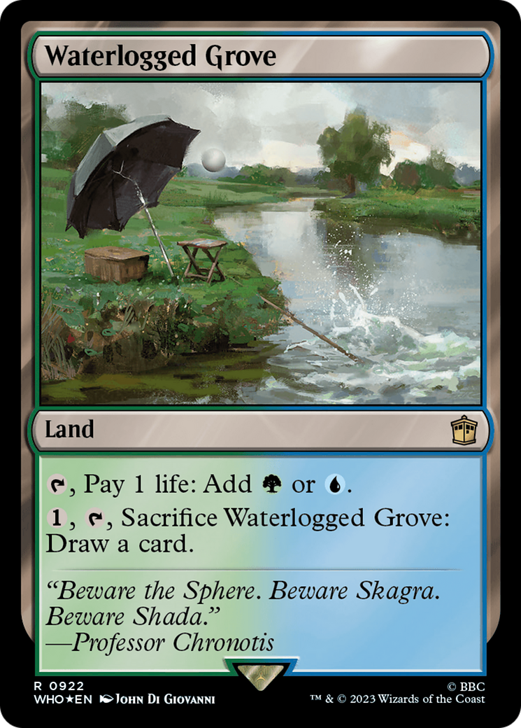 Waterlogged Grove (Surge Foil) [Doctor Who] | Jomio and Rueliete's Cards and Comics