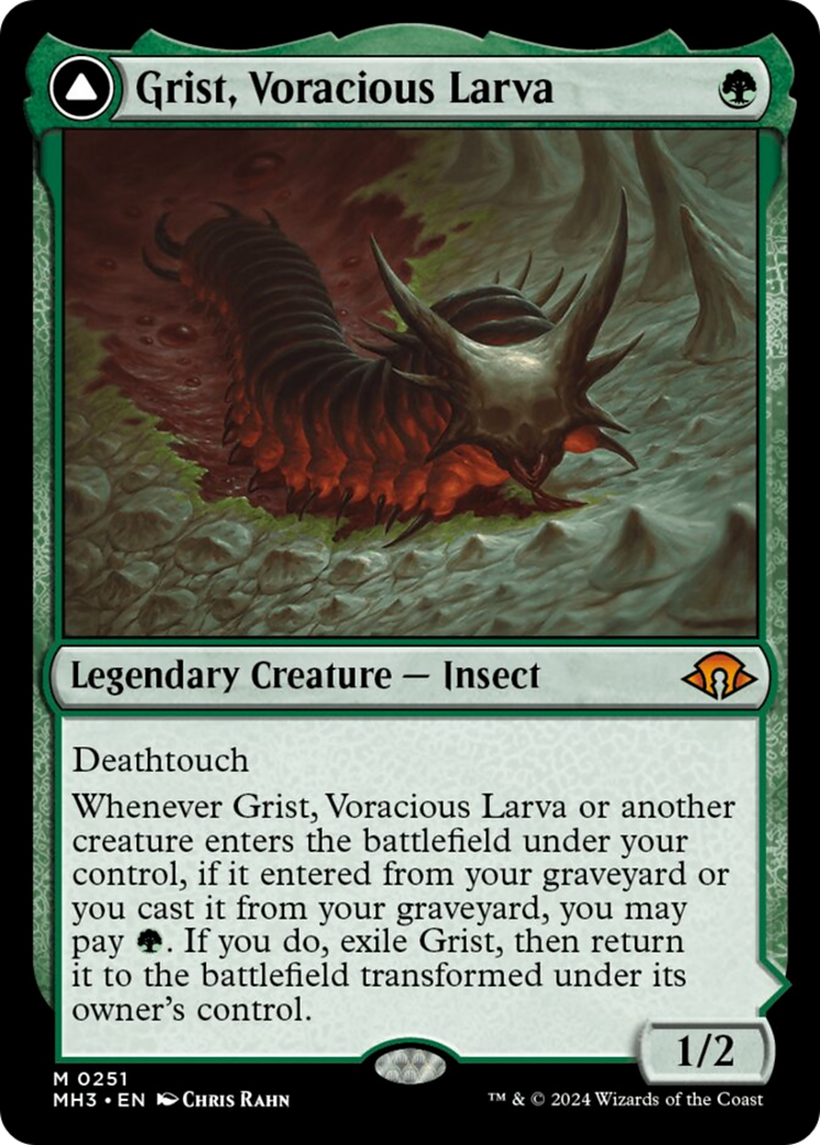 Grist, Voracious Larva // Grist, the Plague Swarm [Modern Horizons 3] | Jomio and Rueliete's Cards and Comics