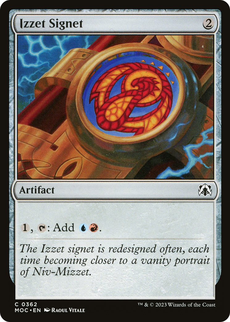 Izzet Signet [March of the Machine Commander] | Jomio and Rueliete's Cards and Comics