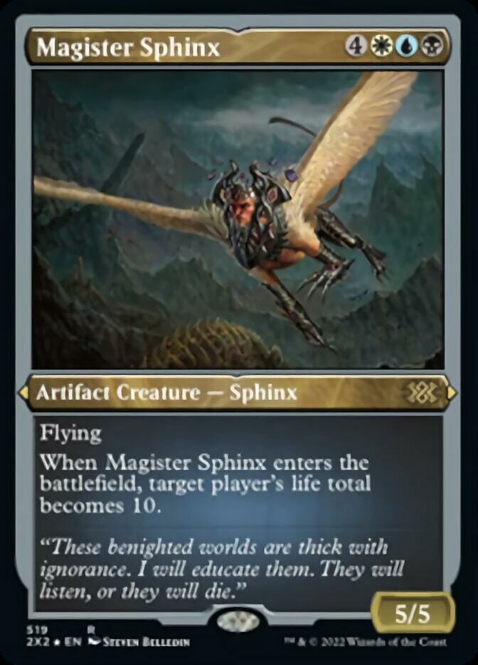 Magister Sphinx (Foil Etched) [Double Masters 2022] | Jomio and Rueliete's Cards and Comics