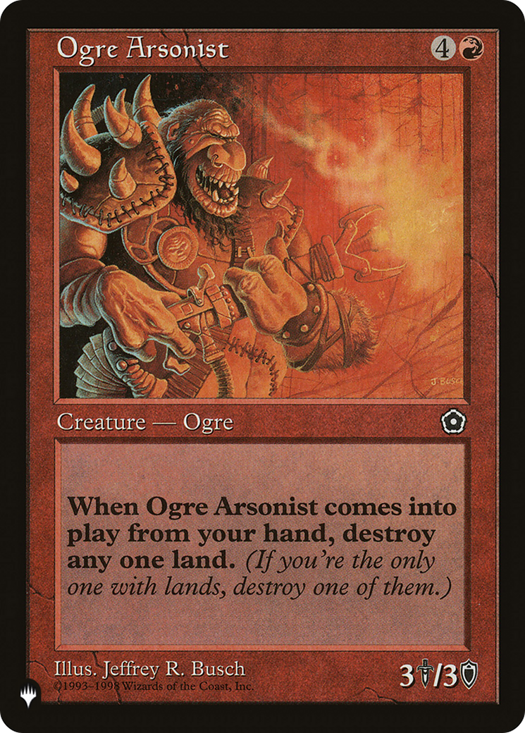 Ogre Arsonist [The List] | Jomio and Rueliete's Cards and Comics