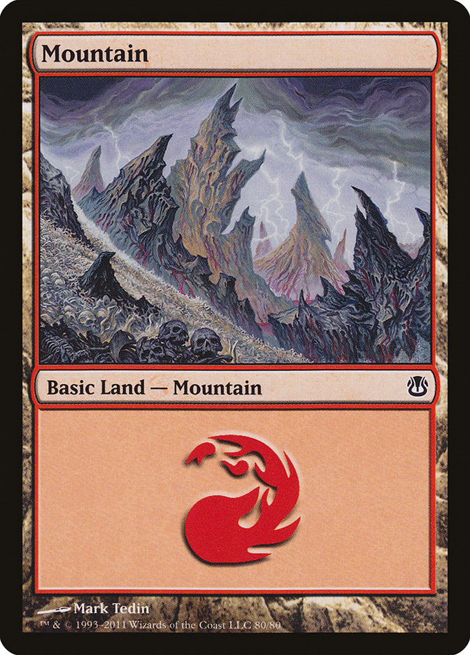 Mountain (80) [Duel Decks: Ajani vs. Nicol Bolas] | Jomio and Rueliete's Cards and Comics