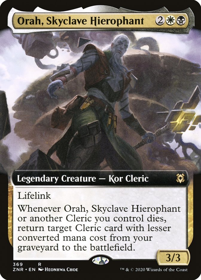 Orah, Skyclave Hierophant (Extended Art) [Zendikar Rising] | Jomio and Rueliete's Cards and Comics