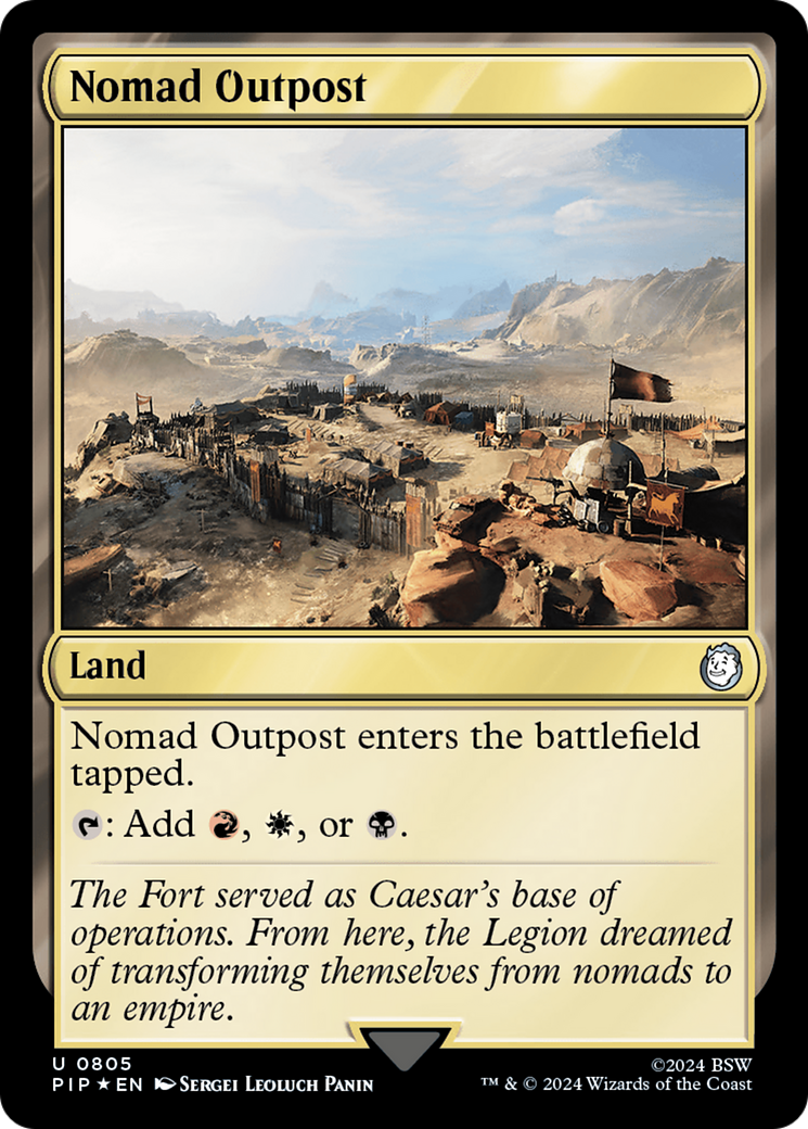 Nomad Outpost (Surge Foil) [Fallout] | Jomio and Rueliete's Cards and Comics