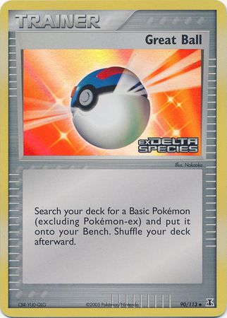 Great Ball (90/113) (Stamped) [EX: Delta Species] | Jomio and Rueliete's Cards and Comics