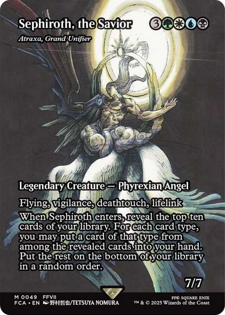 Sephiroth, the Savior - Atraxa, Grand Unifier (Showcase) [FINAL FANTASY : Through the Ages] | Jomio and Rueliete's Cards and Comics