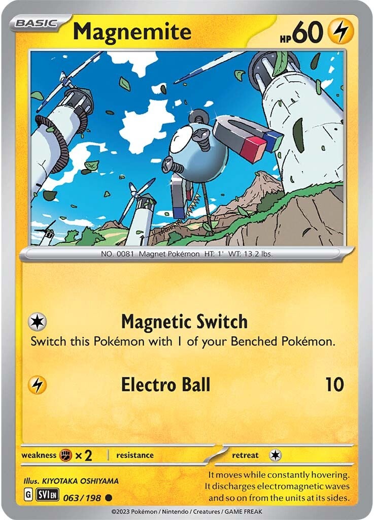Magnemite (063/198) [Scarlet & Violet: Base Set] | Jomio and Rueliete's Cards and Comics