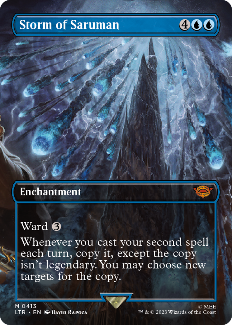 Storm of Saruman (Borderless Alternate Art) [The Lord of the Rings: Tales of Middle-Earth] | Jomio and Rueliete's Cards and Comics