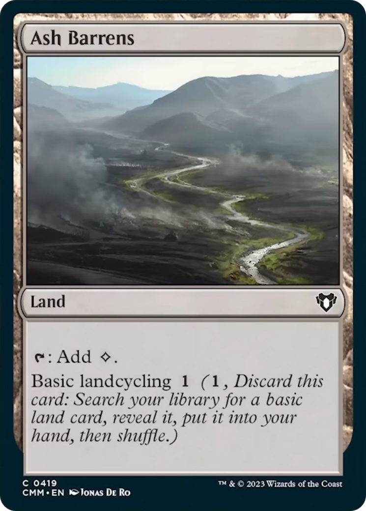 Ash Barrens [Commander Masters] | Jomio and Rueliete's Cards and Comics
