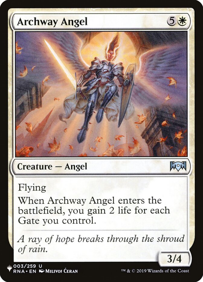 Archway Angel [The List] | Jomio and Rueliete's Cards and Comics