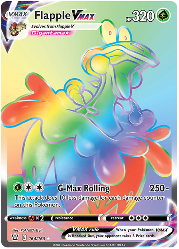 Flapple VMAX (164/163) [Sword & Shield: Battle Styles] | Jomio and Rueliete's Cards and Comics