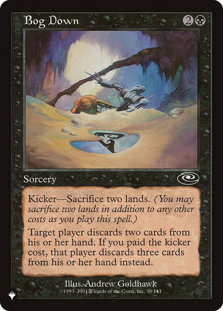 Bog Down [The List] | Jomio and Rueliete's Cards and Comics