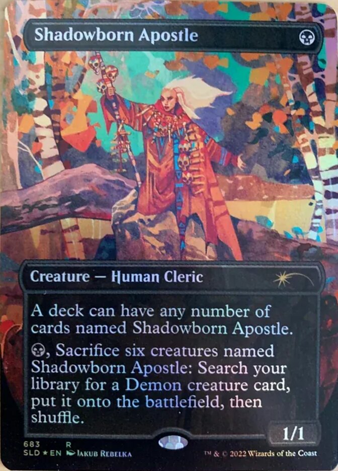 Shadowborn Apostle (Borderless) (683) [Secret Lair Drop Promos] | Jomio and Rueliete's Cards and Comics