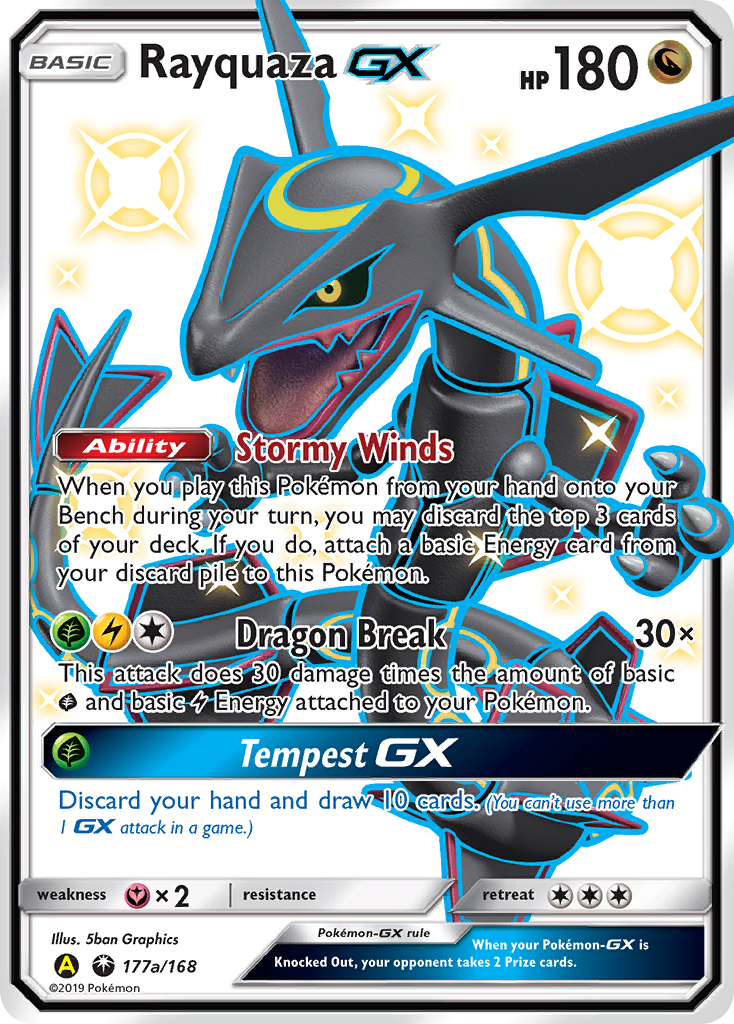 Rayquaza GX (177a/168) [Alternate Art Promos] | Jomio and Rueliete's Cards and Comics