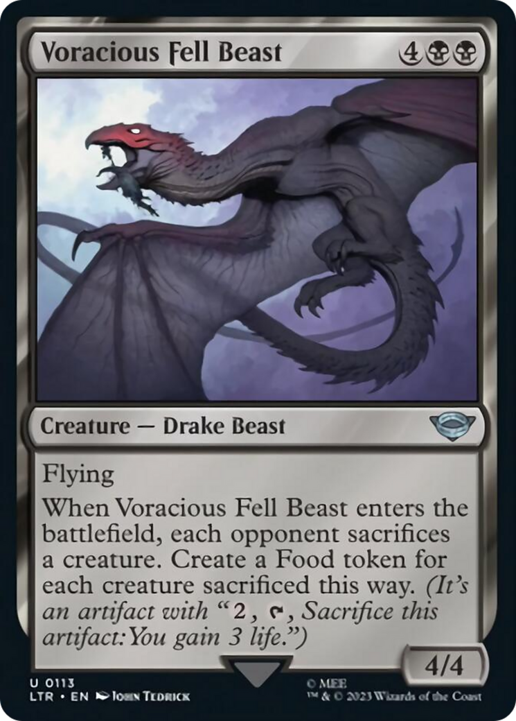 Voracious Fell Beast [The Lord of the Rings: Tales of Middle-Earth] | Jomio and Rueliete's Cards and Comics