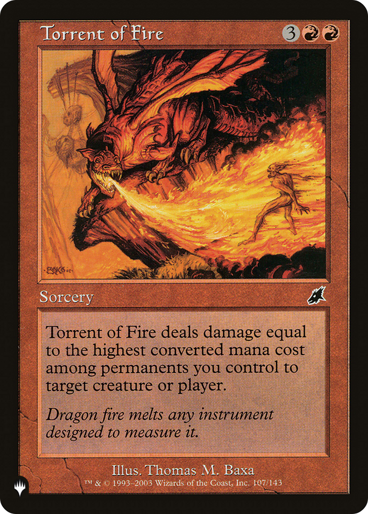 Torrent of Fire [The List] | Jomio and Rueliete's Cards and Comics