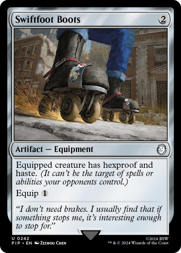 Swiftfoot Boots [Fallout] | Jomio and Rueliete's Cards and Comics