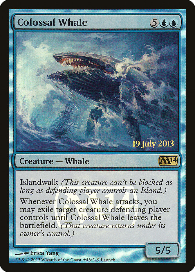 Colossal Whale [Magic 2014 Prerelease Promos] | Jomio and Rueliete's Cards and Comics