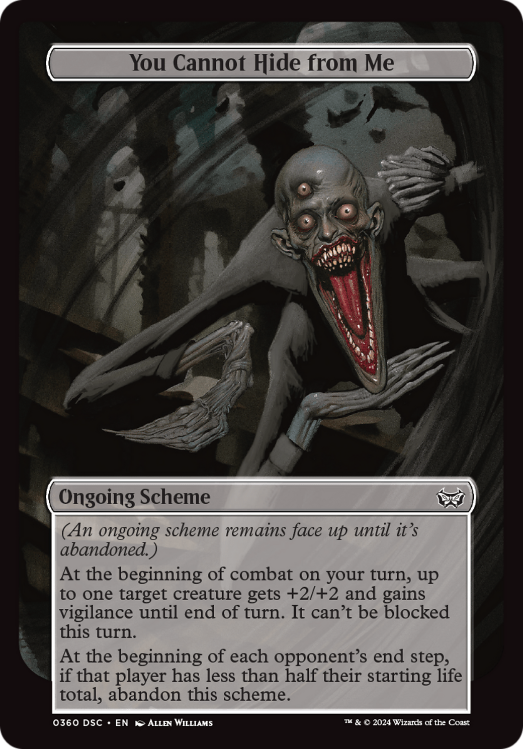 You Cannot Hide from Me (Full Art) [Duskmourn: Archenemy] | Jomio and Rueliete's Cards and Comics