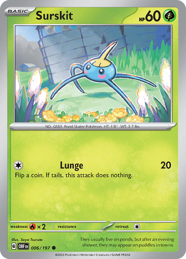 Surskit (006/197) [Scarlet & Violet: Obsidian Flames] | Jomio and Rueliete's Cards and Comics