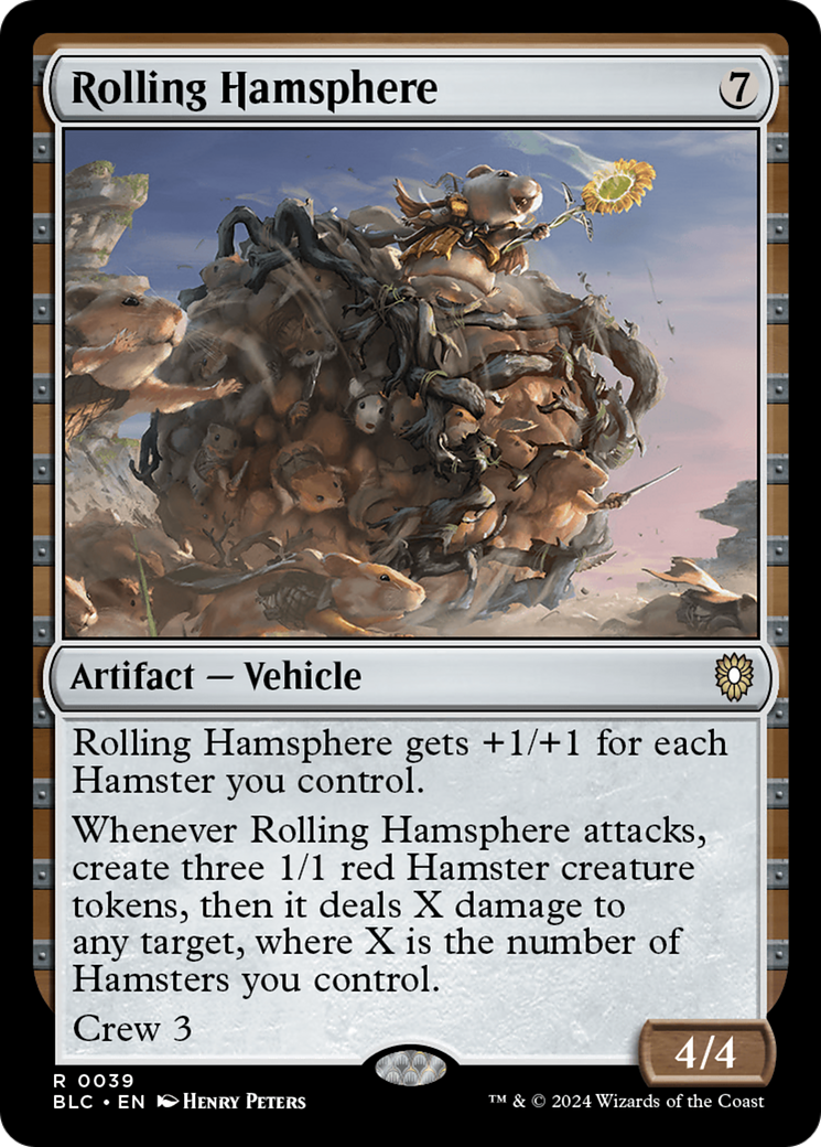 Rolling Hamsphere [Bloomburrow Commander] | Jomio and Rueliete's Cards and Comics