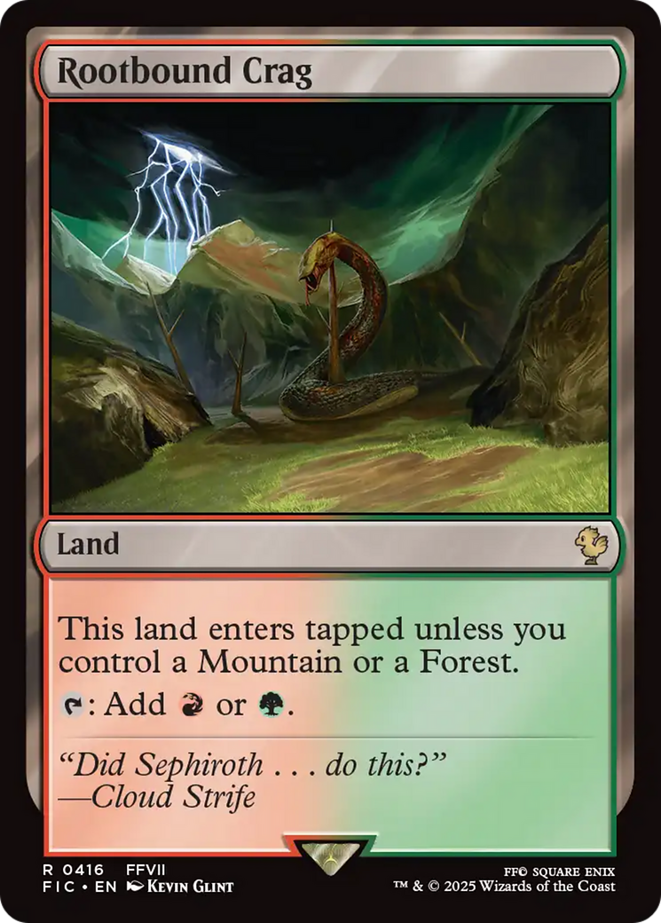 Rootbound Crag [FINAL FANTASY Commander] | Jomio and Rueliete's Cards and Comics