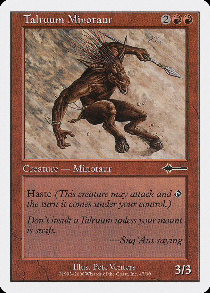 Talruum Minotaur [Beatdown] | Jomio and Rueliete's Cards and Comics