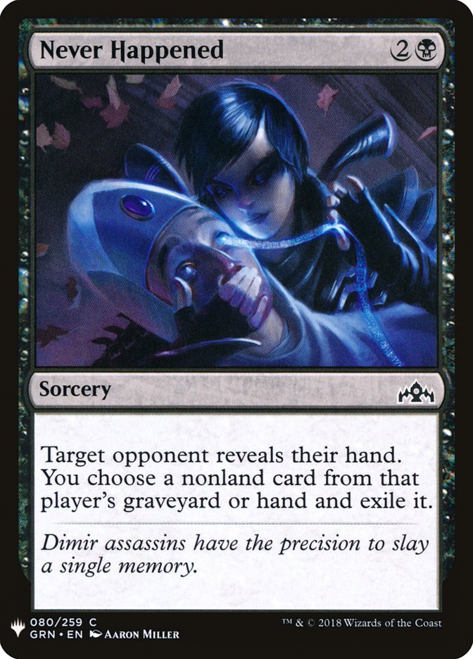 Never Happened [Mystery Booster] | Jomio and Rueliete's Cards and Comics