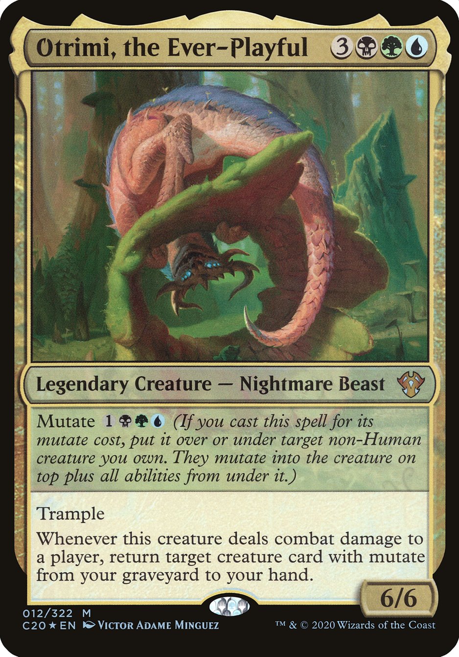 Otrimi, the Ever-Playful (Oversized) [Commander 2020 Oversized] | Jomio and Rueliete's Cards and Comics