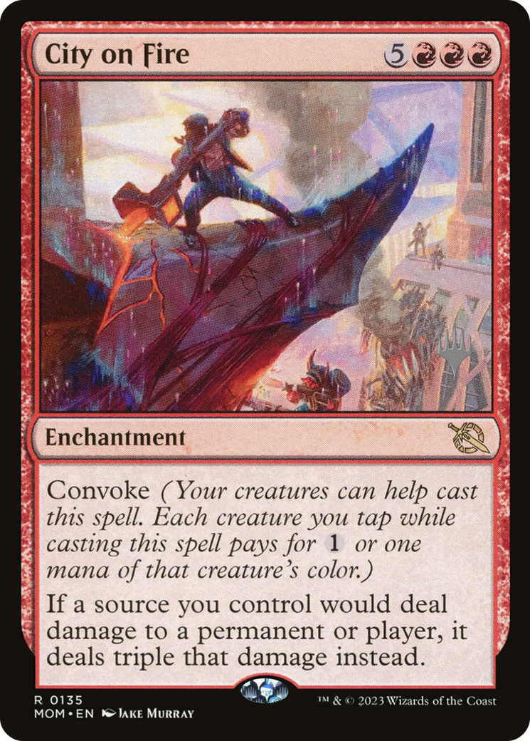 City on Fire (Promo Pack) [March of the Machine Promos] | Jomio and Rueliete's Cards and Comics