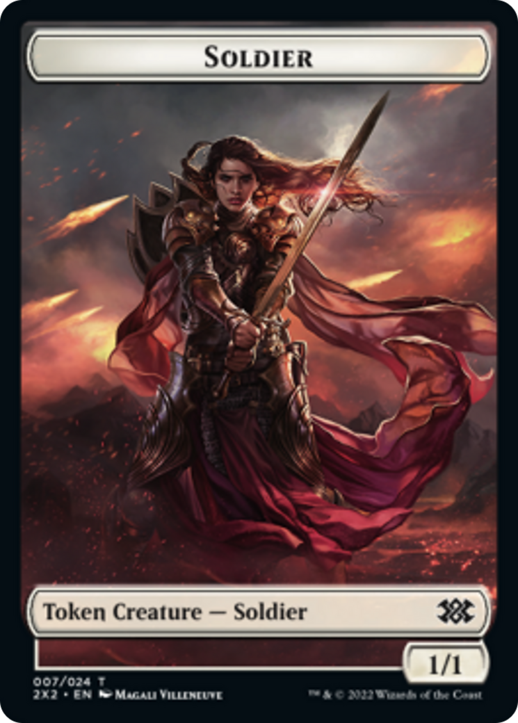 Faerie Rogue // Soldier Double-Sided Token [Double Masters 2022 Tokens] | Jomio and Rueliete's Cards and Comics