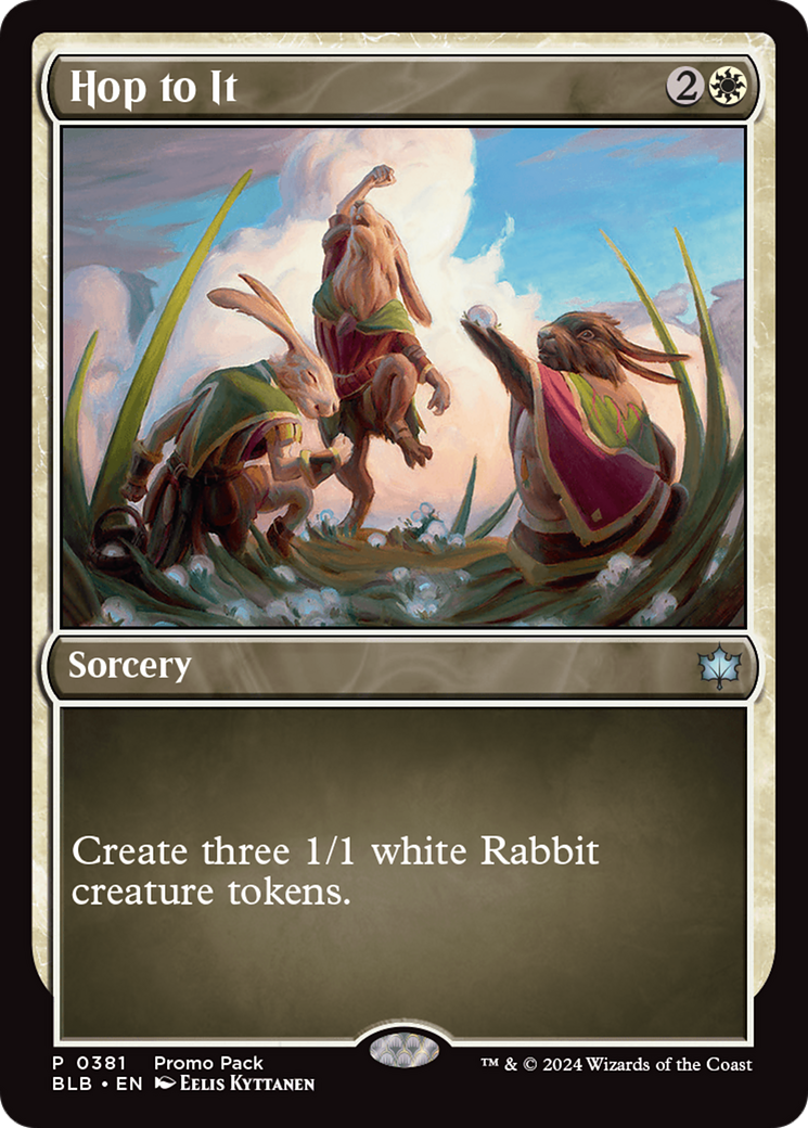 Hop to It [Bloomburrow Promos] | Jomio and Rueliete's Cards and Comics