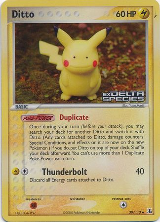 Ditto (39/113) (Stamped) [EX: Delta Species] | Jomio and Rueliete's Cards and Comics