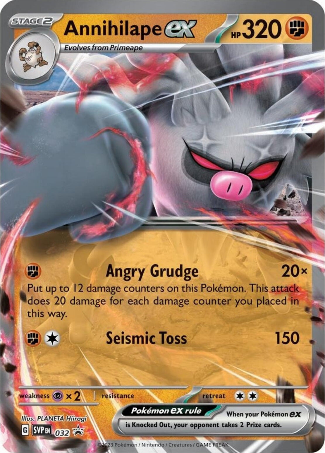 Annihilape ex (032) [Scarlet & Violet: Black Star Promos] | Jomio and Rueliete's Cards and Comics