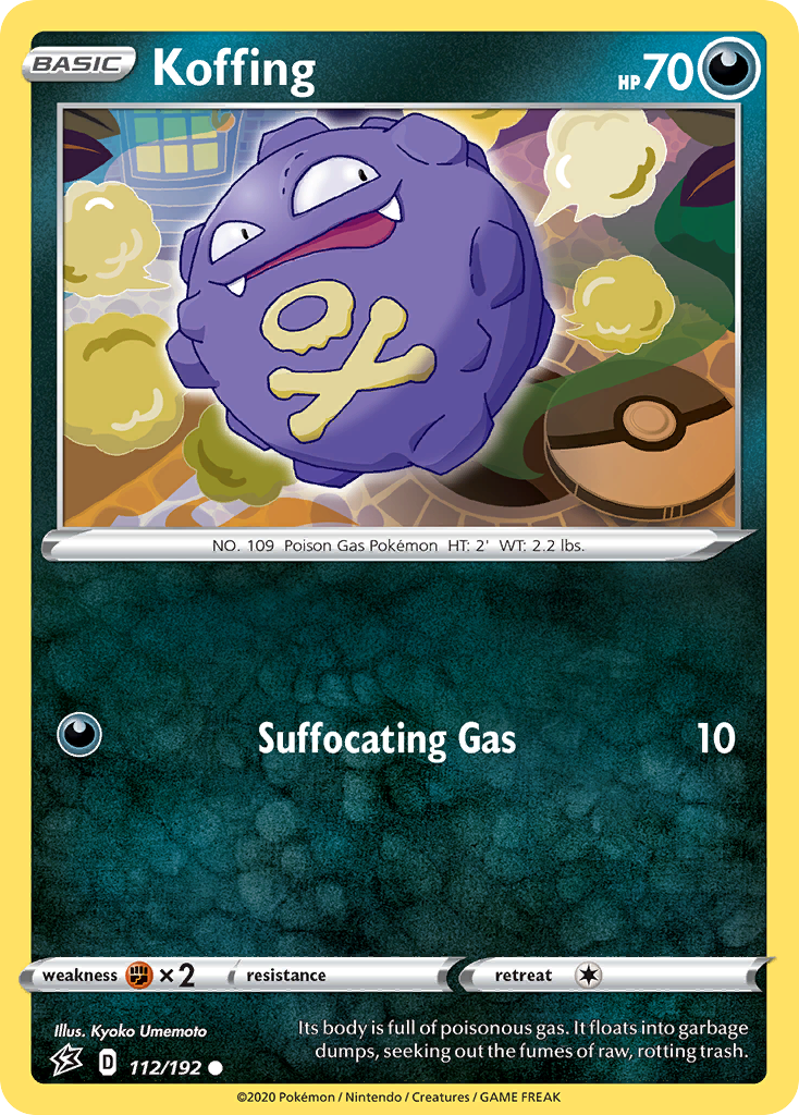 Koffing (112/192) [Sword & Shield: Rebel Clash] | Jomio and Rueliete's Cards and Comics