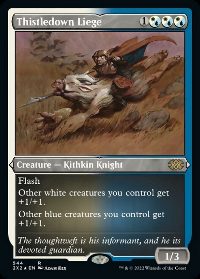 Thistledown Liege (Foil Etched) [Double Masters 2022] | Jomio and Rueliete's Cards and Comics