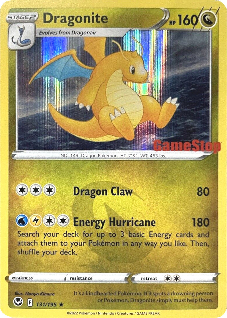 Dragonite (131/195) (GameStop Exclusive) [Sword & Shield: Silver Tempest] | Jomio and Rueliete's Cards and Comics