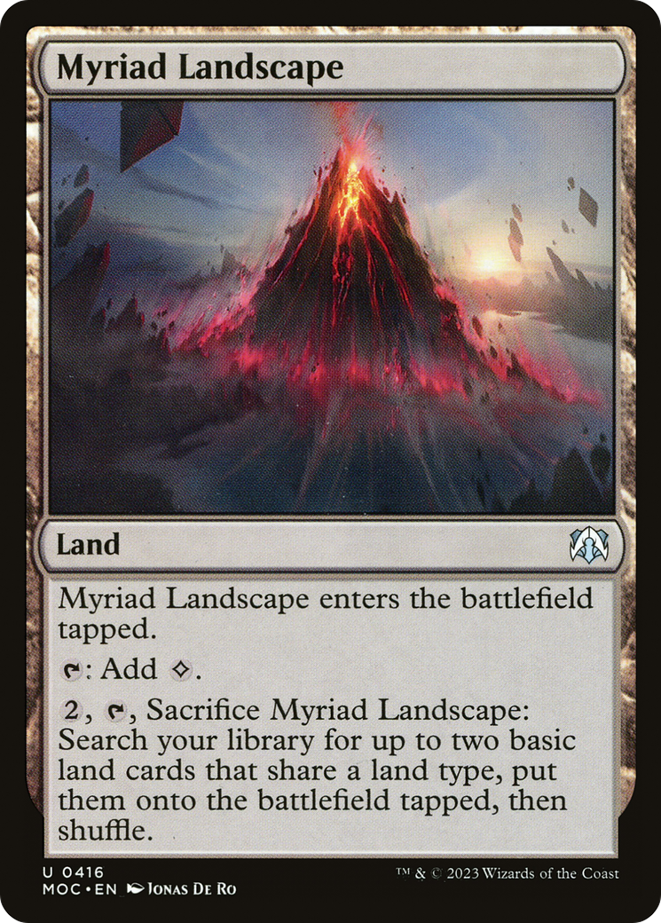 Myriad Landscape [March of the Machine Commander] | Jomio and Rueliete's Cards and Comics