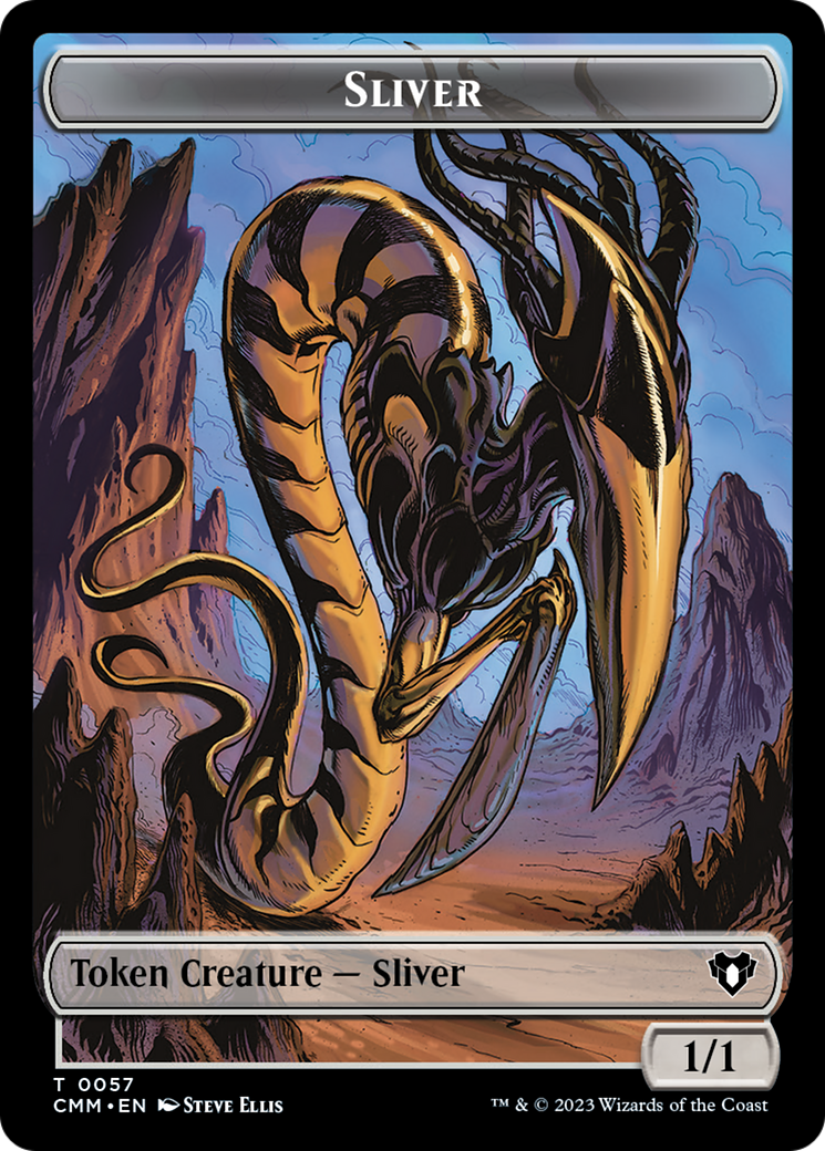 Sliver Army // Sliver Double-Sided Token [Commander Masters Tokens] | Jomio and Rueliete's Cards and Comics