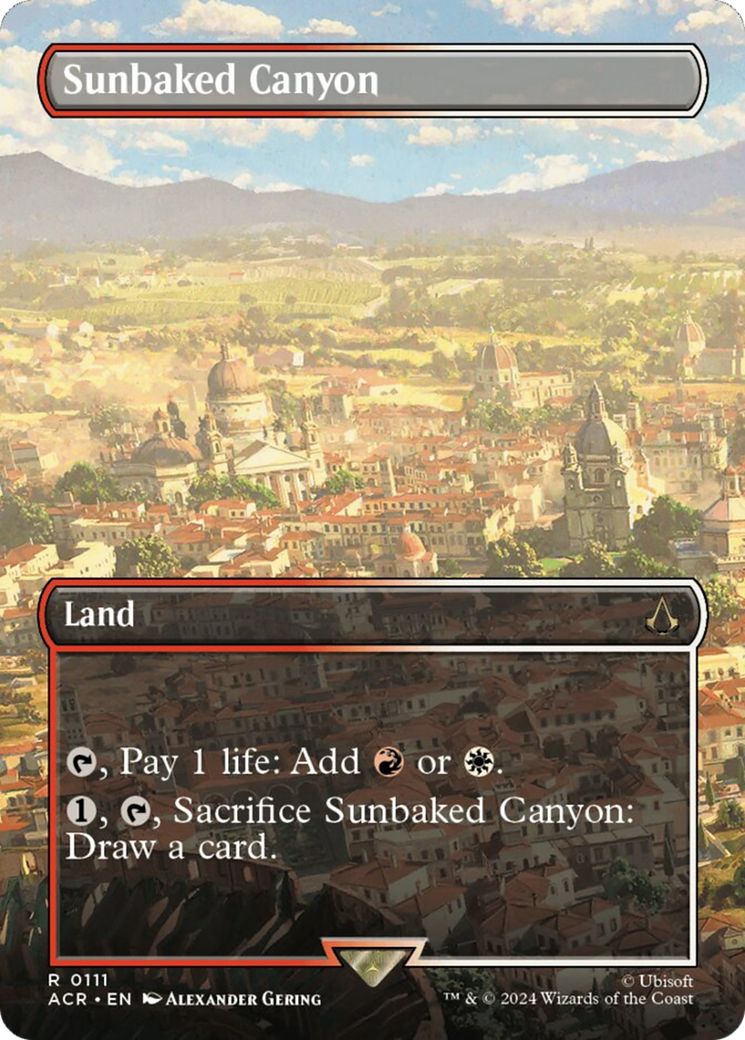 Sunbaked Canyon (Borderless) [Assassin's Creed] | Jomio and Rueliete's Cards and Comics