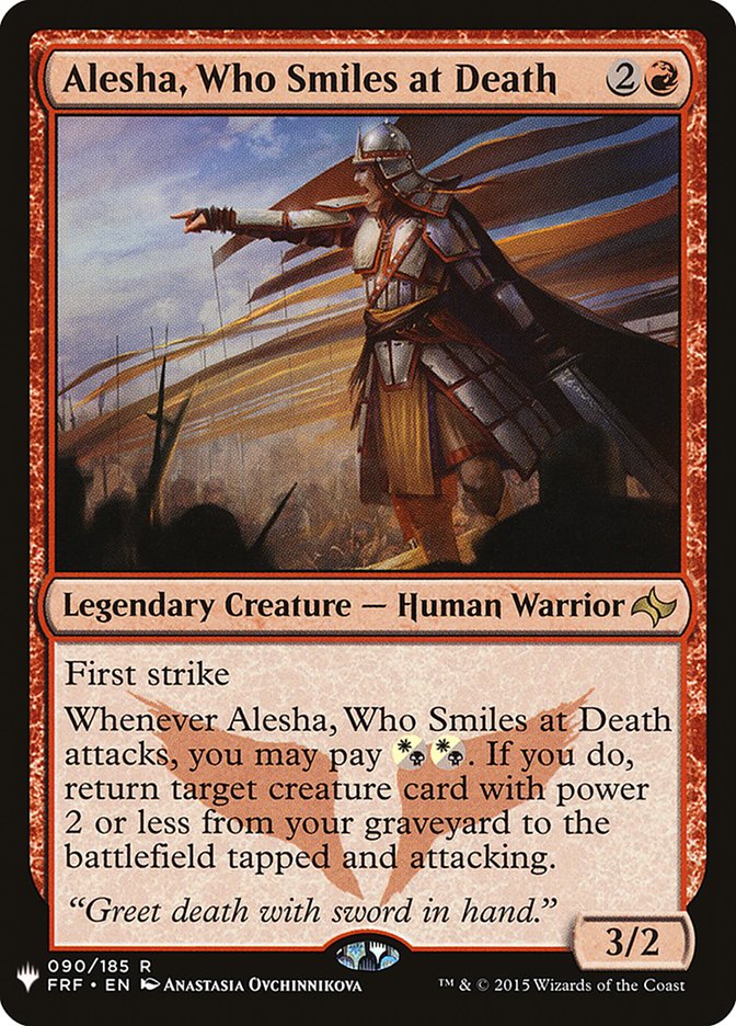 Alesha, Who Smiles at Death [The List] | Jomio and Rueliete's Cards and Comics