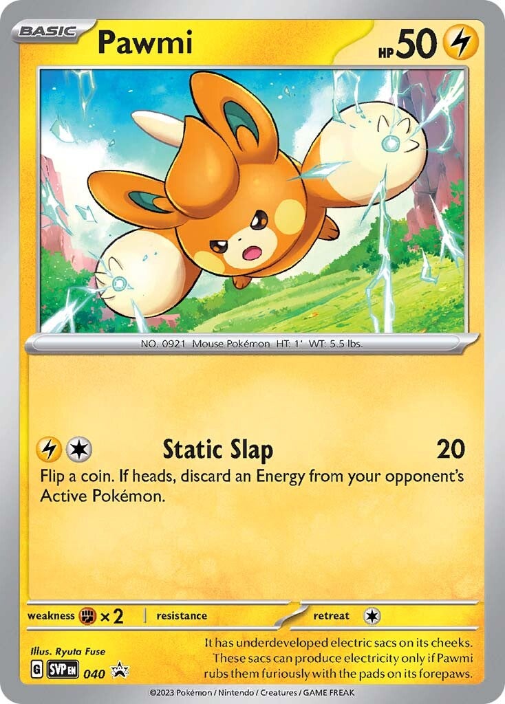 Pawmi (040) [Scarlet & Violet: Black Star Promos] | Jomio and Rueliete's Cards and Comics