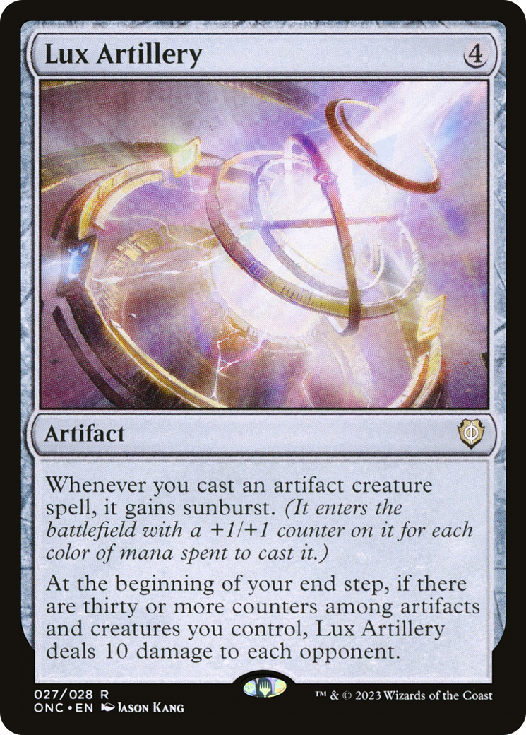Lux Artillery [Phyrexia: All Will Be One Commander] | Jomio and Rueliete's Cards and Comics
