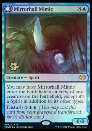 Mirrorhall Mimic // Ghastly Mimicry [Innistrad: Crimson Vow Prerelease Promos] | Jomio and Rueliete's Cards and Comics